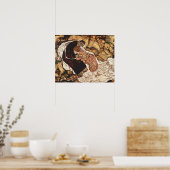 Poster La mort et le fou par Egon Schiele (Cuisine)