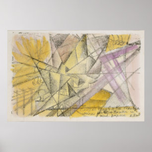 Poster La mort simultanée dans un avion et au chemin de