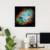 Poster La mosaïque de Hubble de la nébuleuse du crabe (Bureau à domicile)
