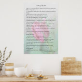 Poster La Mujer Fuerte — Proverbios 31:10-31 Cartel (Cuisine)