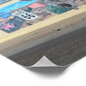 Poster "La murale légendaire, Route 66, Tucumcari (Coin)