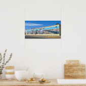 Poster "La murale légendaire, Route 66, Tucumcari (Cuisine)