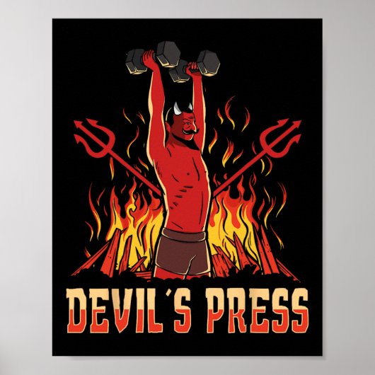 Poster La musculation de la presse de Satan Devil (Devant)