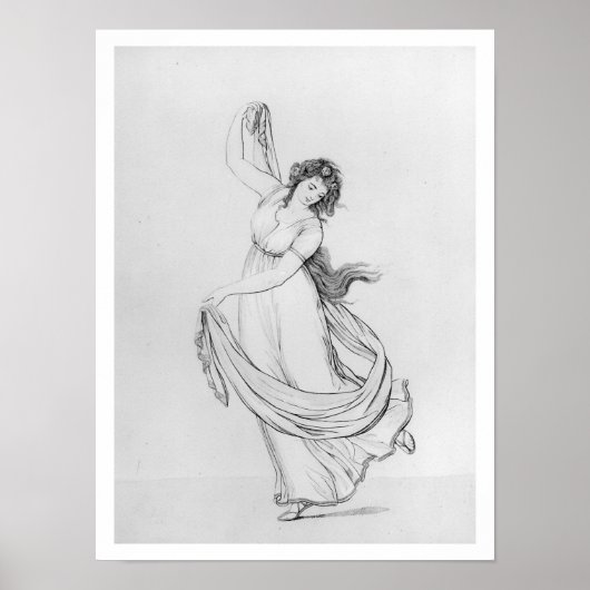 Poster La muse de la danse, Plaque VI de 'Lady Hamilton's (Devant)