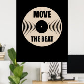 Poster La Musique Déplace Le Beat (Bureau à domicile)