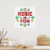 Poster La musique est amusante (Cuisine)