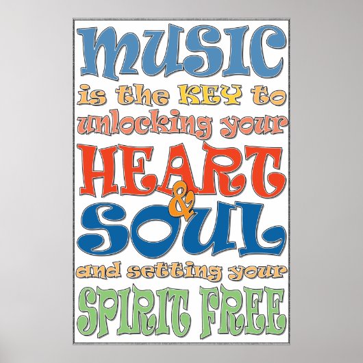 Poster La musique est la clé (Devant)