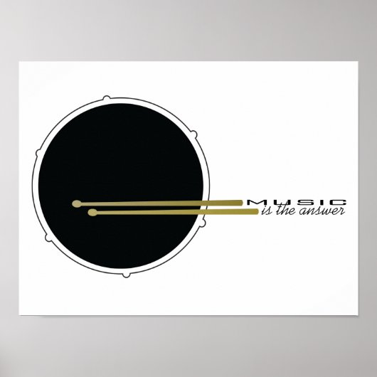 Poster La musique est la réponse (Devant)