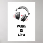 Poster La musique est la vie (Devant)