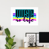 Poster La musique est l'affiche Life (Bureau à domicile)