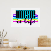 Poster La musique est l'affiche Life (Cuisine)