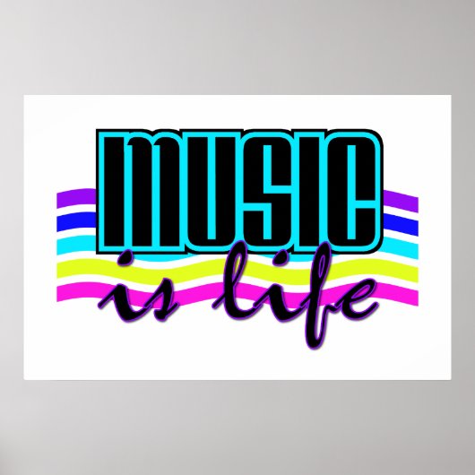 Poster La musique est l'affiche Life (Devant)