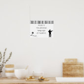 Poster La musique est le langage universel de la citation (Cuisine)