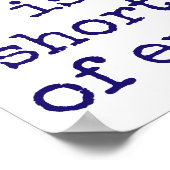 Poster La Musique Est Le Raccourci - Citation De Musique (Coin)