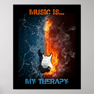 POSTER LA MUSIQUE EST MA THÉRAPIE
