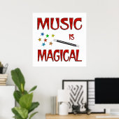 Poster La musique est magique (Bureau à domicile)