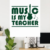 Poster La musique est mon professeur (Bureau à domicile)