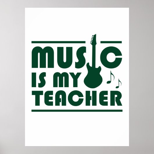 Poster La musique est mon professeur (Devant)