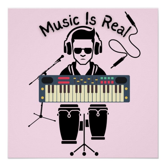 Poster La musique est réelle (Devant)