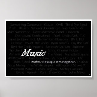 Poster La musique fait se réunir les gens