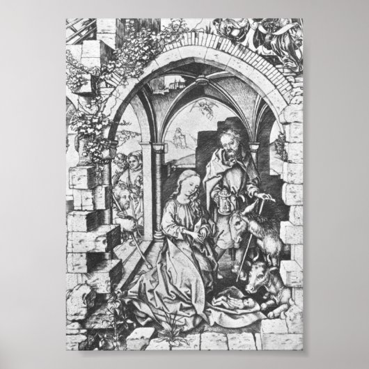 Poster La naissance de Jésus (par Martin Schongauer) (Devant)