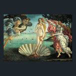 Poster La naissance de Vénus - Art classique de Botticell<br><div class="desc">La naissance de Vénus (Italien : Nascita di Venere) est un tableau de 1486 de Sandro Botticelli. Botticelli a été chargé de peindre l'oeuvre de la famille Médicis de Florence, en particulier Lorenzo di Pierfrancesco de' Medici sous l'influence de son cousin Lorenzo de' Medici, ami proche de Botticelli. Il représente...</div>