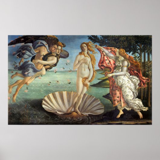Poster La naissance de Vénus par Sandro Botticelli (Devant)