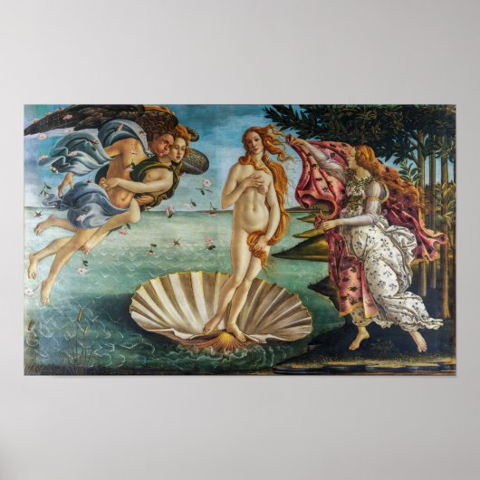 Poster La naissance de Vénus | Sandro Botticelli | (Devant)
