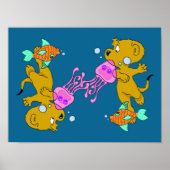 Poster La natation de Ferald (Devant)