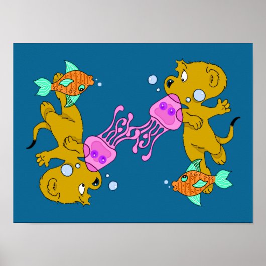 Poster La natation de Ferald (Devant)