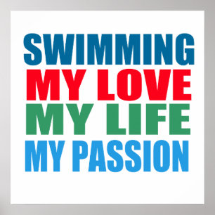Poster La natation est ma passion