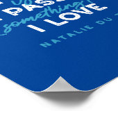 Poster La natation est ma passion et quelque chose que j' (Coin)