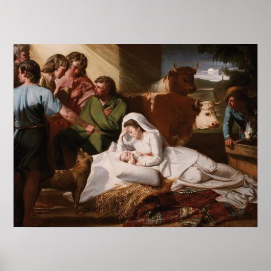 Poster La Nativité - John Singleton Copley (Devant)