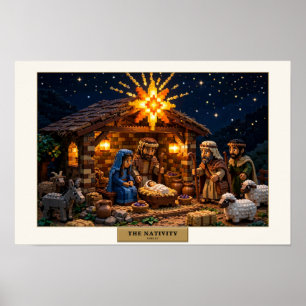 Poster La Nativité — L'art de la brique de construction