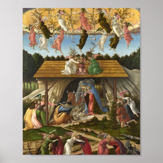 Poster La Nativité Mystique De Sandro Botticelli (Devant)