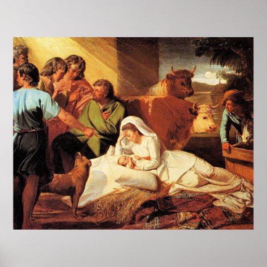Poster La Nativité par John Singleton Copley (Devant)