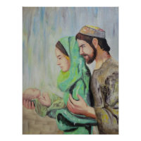 La Nativité : Sainte Famille avec Jésus nouveau-né