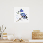 Poster La nature est l'art de Dieu, Citation - Kingfisher (Cuisine)