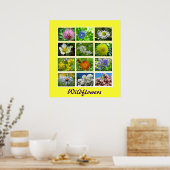 Poster La nature florale fleur sauvage (Cuisine)