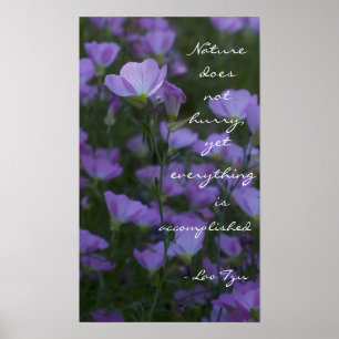 Poster "La nature ne se presse pas"