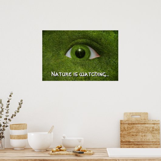 Poster La nature regarde... (Cuisine)