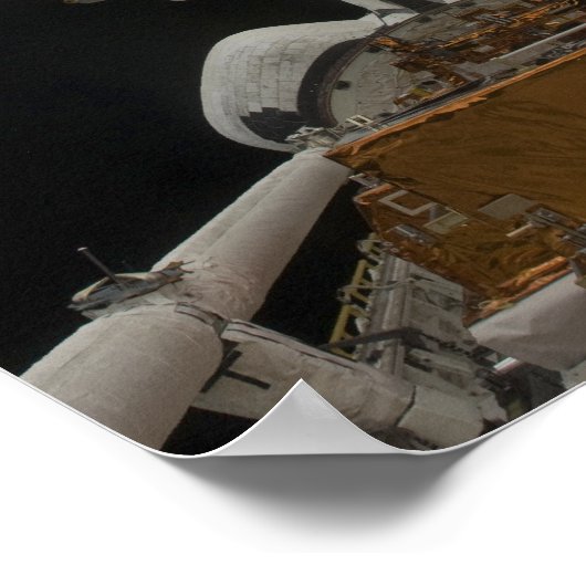 Poster La navette spatiale du télescope spatial Hubble At (Coin)