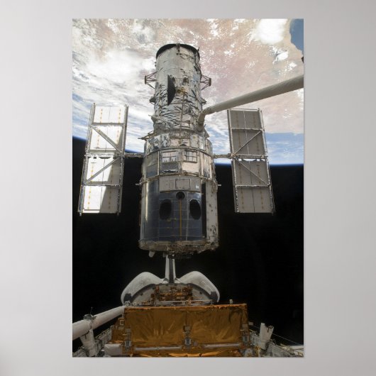 Poster La navette spatiale du télescope spatial Hubble At (Devant)