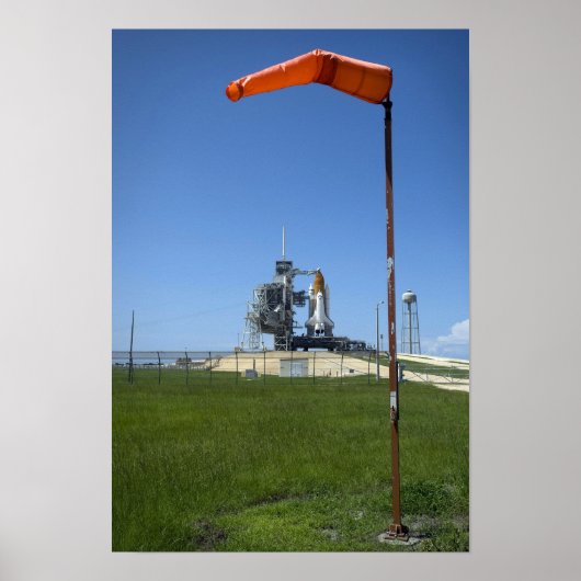 Poster La navette spatiale Endeavor est encadrée par une  (Devant)