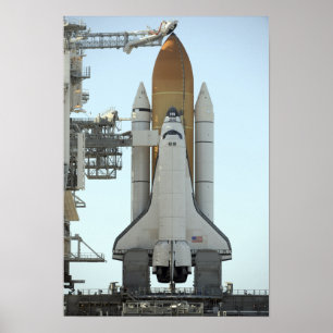 Poster La navette spatiale l'Atlantide se repose sur la