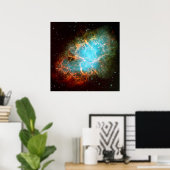 Poster La nébuleuse du crabe dans l'espace de Taurus (Bureau à domicile)