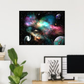 Poster La nébuleuse humanoïde (Bureau à domicile)