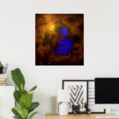 Poster La nébuleuse Orion dans l'infrarouge (Bureau à domicile)