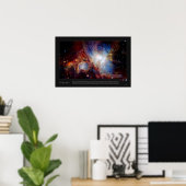 Poster La nébuleuse Orion (Messier42, M42) (Bureau à domicile)