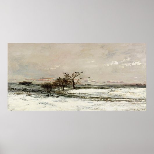 Poster La neige, 1873 (Devant)